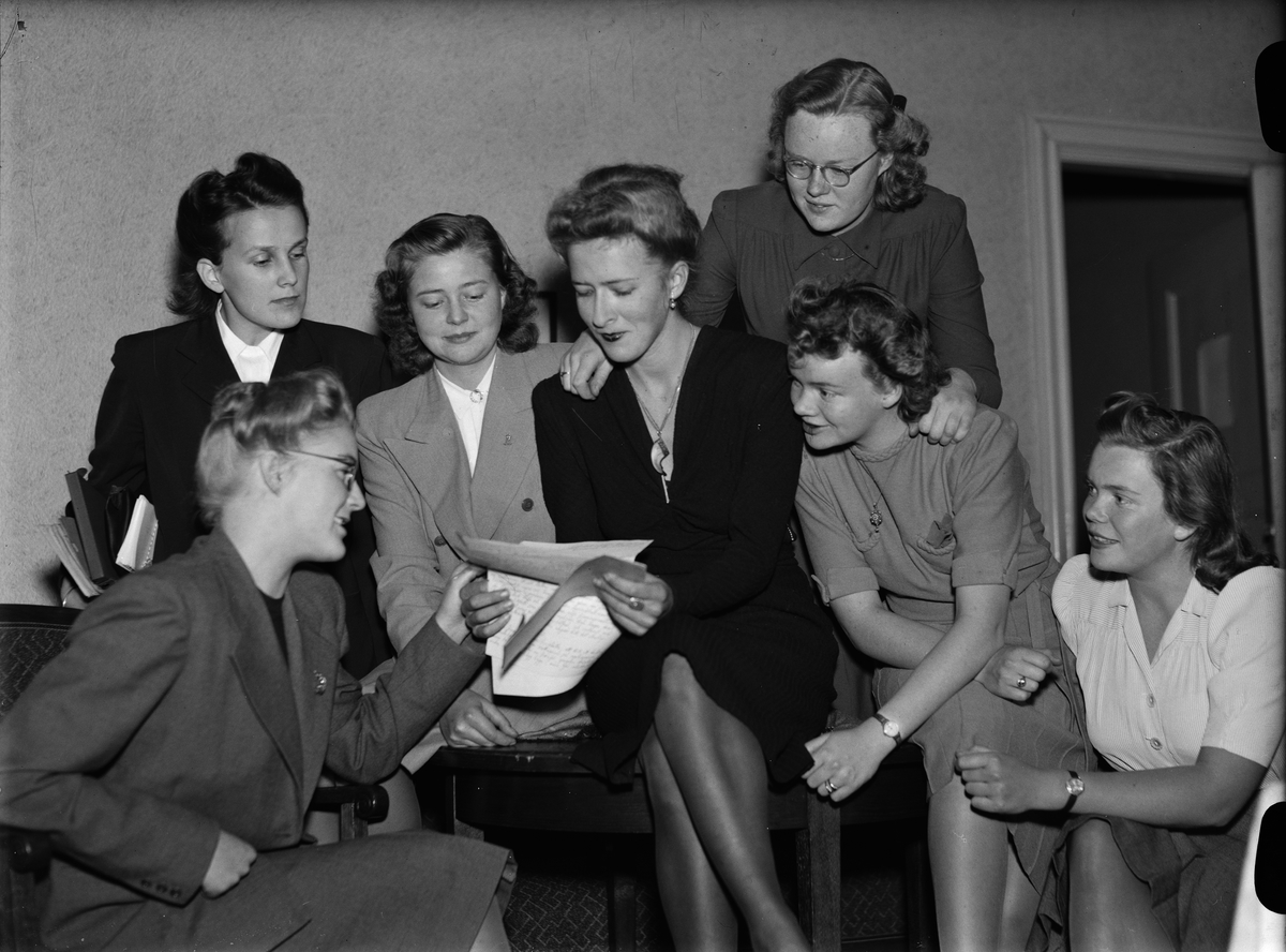 Paul Sandberg, Uppsala Studentskeförening’s board of directors gathered in the association locale, TårdsStud14