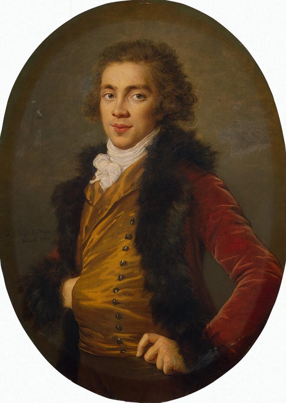 Élisabeth Louise Vigée Le Brun, Portrait of Baron Grigory Strogsnov