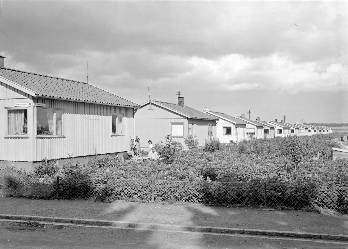 Paul Sandberg, Egnahemsområde, korsningen Swedenborgsgatan - Stenkilsgatan, Svartbäcken, Uppsala augusti 1942