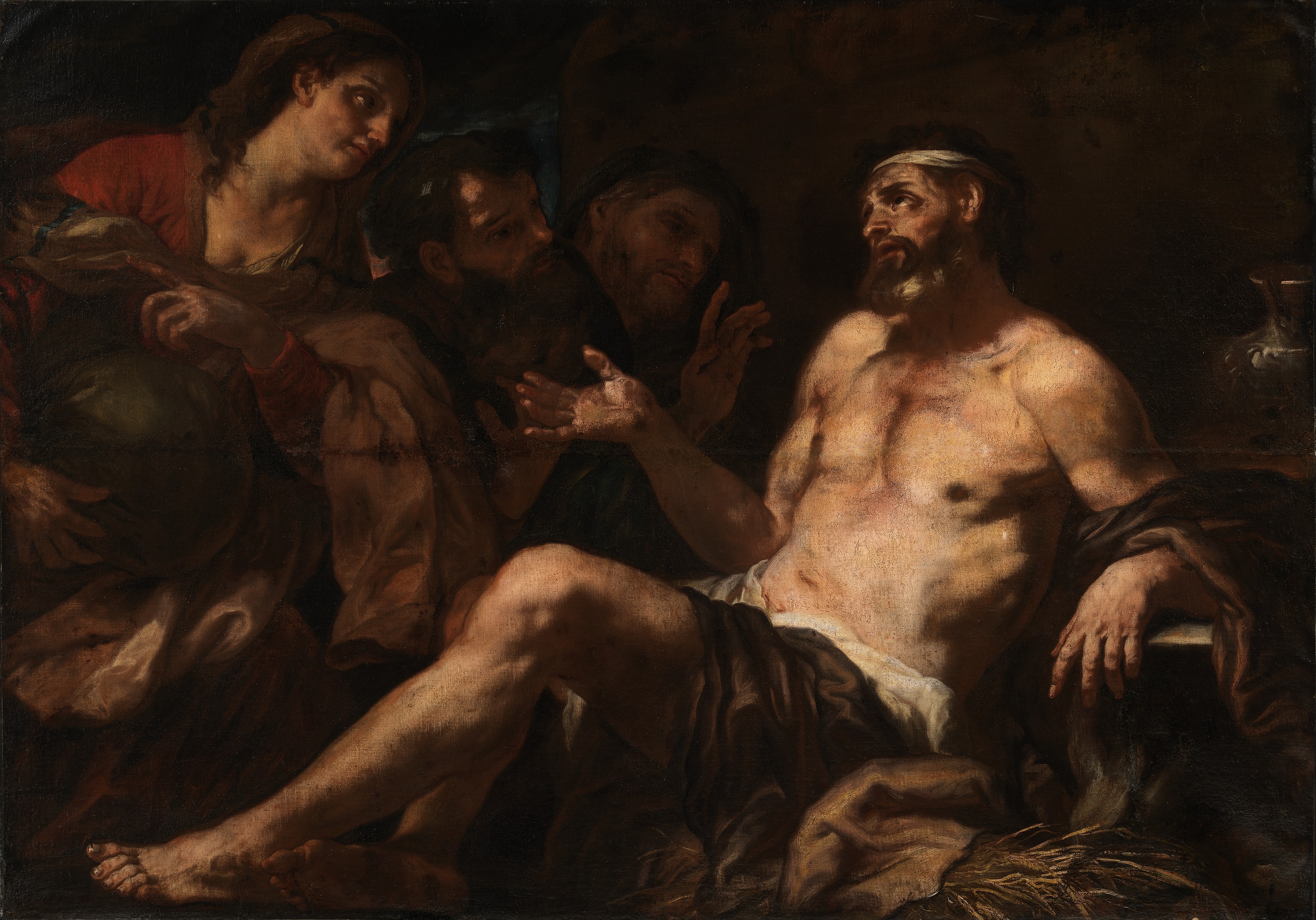 Luca Giordano, Job and His Comforters