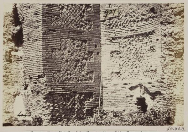 Parker, John Henry, Construction - Details of the Construction of the Reservoir of the first century, in the Thermae of the Gordiani (?)