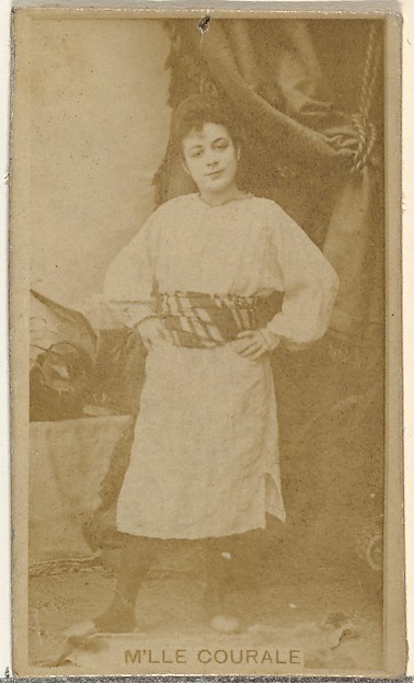 W. Duke, Sons & Co., M'lle Couralet, from the Actors and Actresses series (N145-8) issued by Duke Sons & Co. to promote Duke Cigarettes