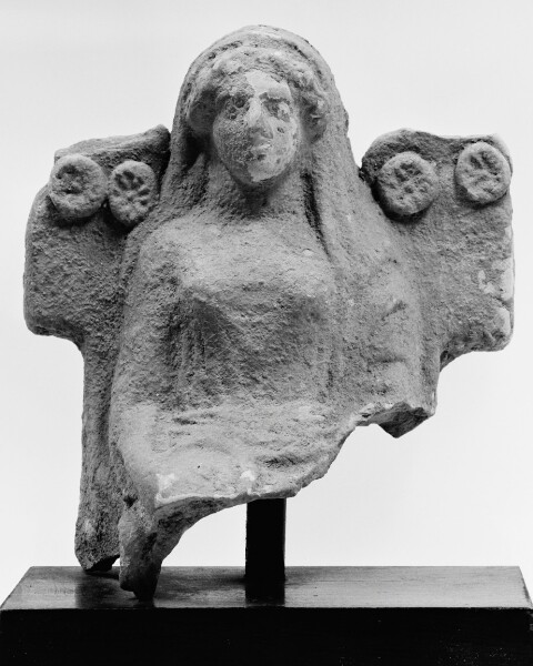 Unknown, Statuette of the Upper Half of a Seated Goddess, perhaps Persephone