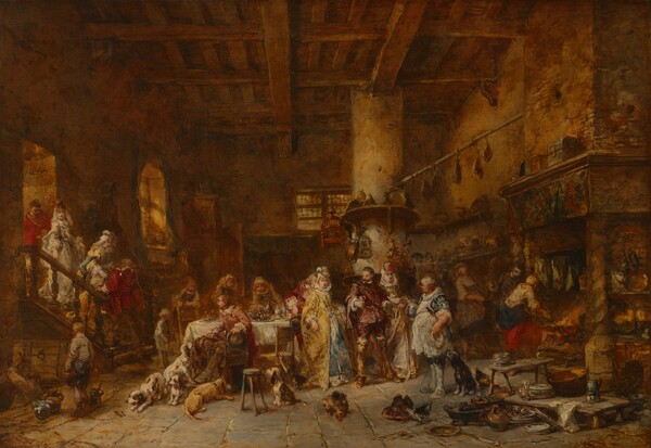 Eugène Isabey, Country Tavern, Feasting