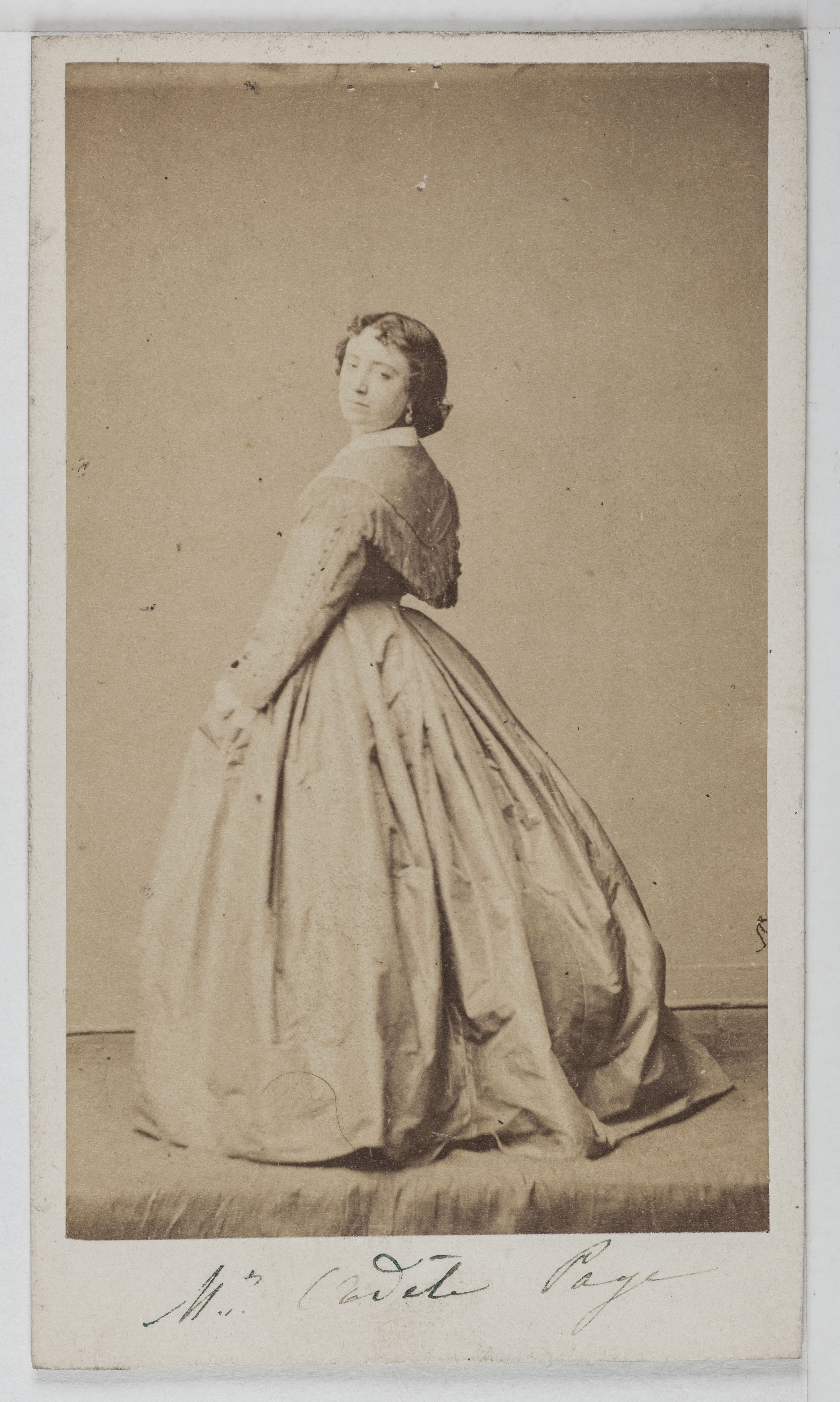 Pierre Petit & Trinquart, Portrait d'Adèle Page (1820-1882), actrice de théâtre entre 1840 et 1874.