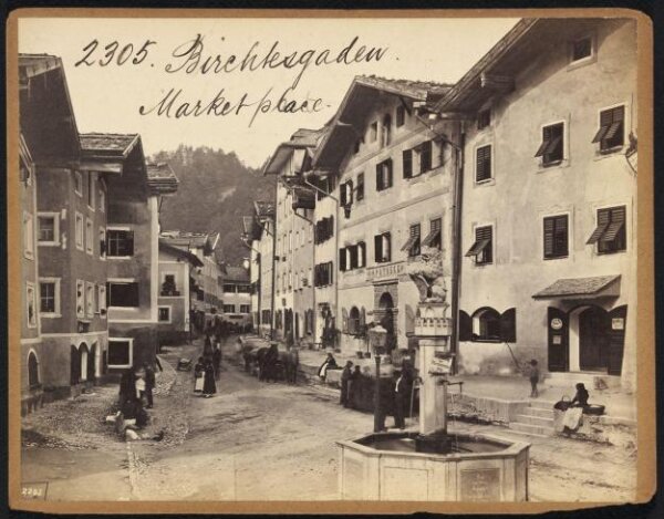Francis Frith, Birchtesgaden.  Marketplace