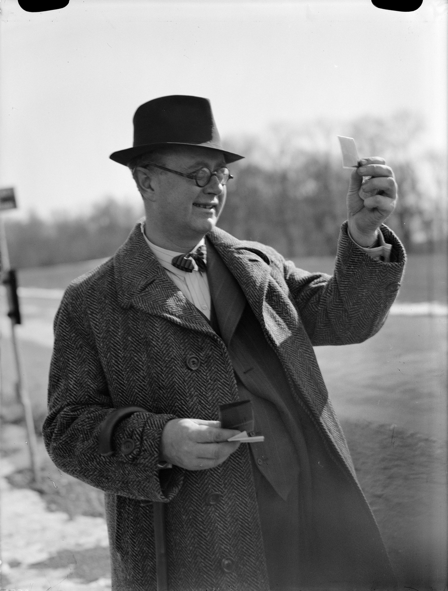 Paul Sandberg, Helge Gad, journalist and editor at Upsala NyHel, Uppsala 1942