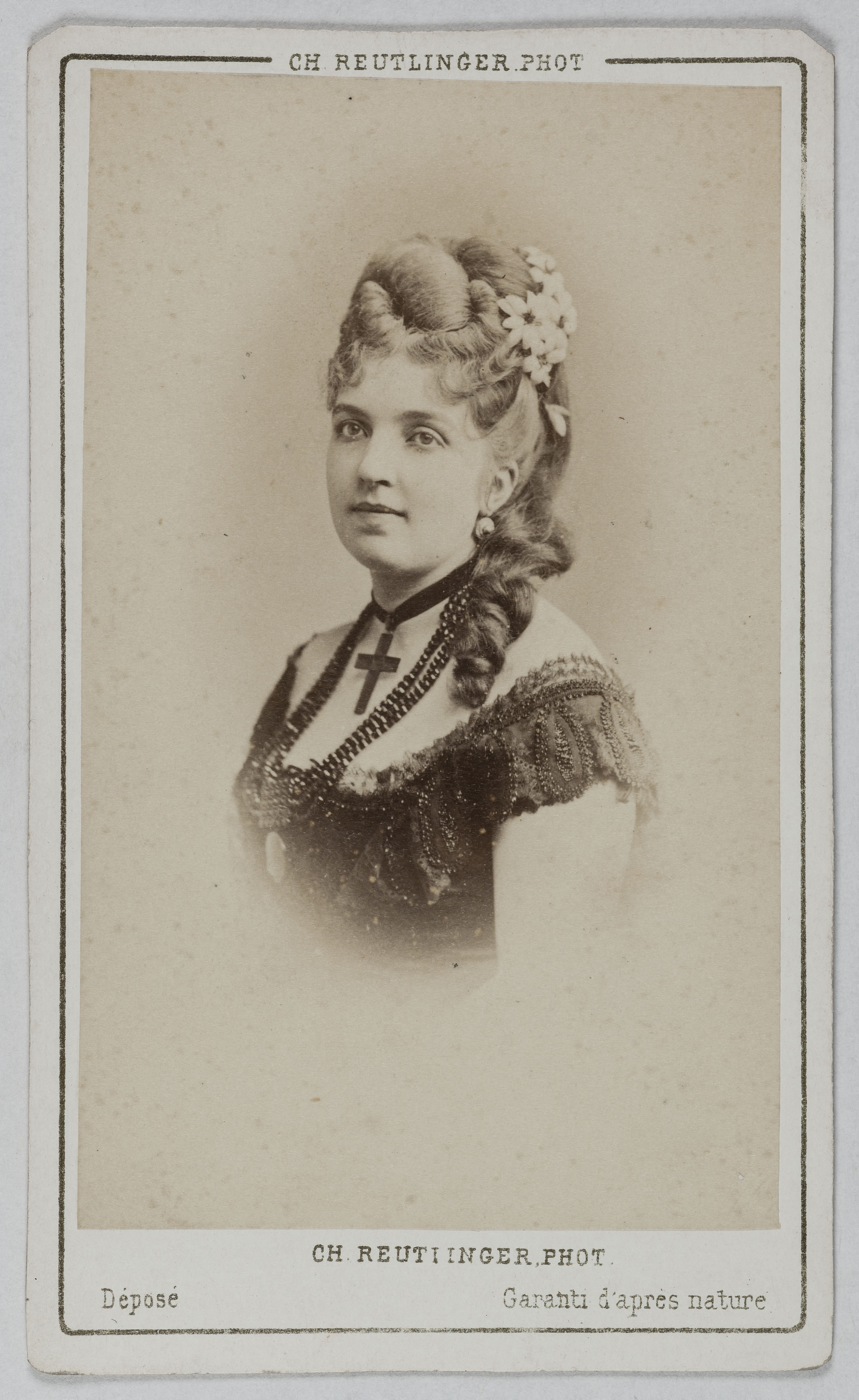 Charles Reutlinger, Portrait de Ferrucci Berthe, (chanteuse)