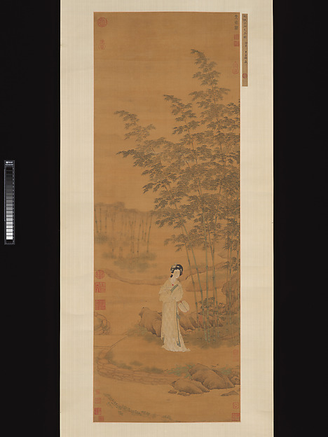 Qiu Ying, Lady in a bamboo grove
