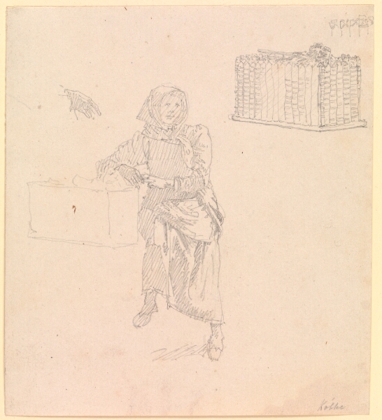 Christen Købke, Skovshovedkone, siddende