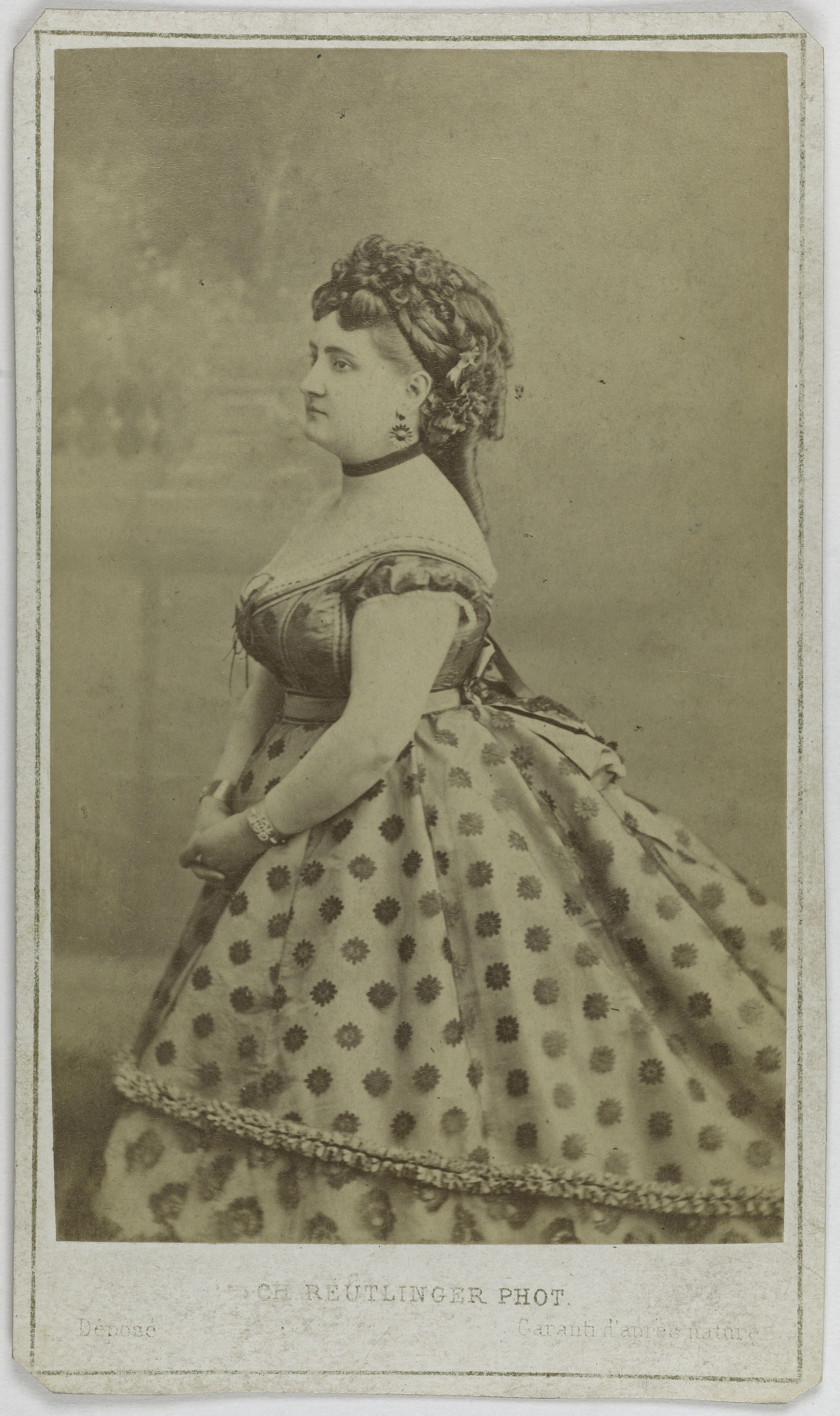 Charles Reutlinger, Portrait de Patti Carlotta, (1840-1889), (chanteuse lyrique, sœur ainée d'Adelina Patti)