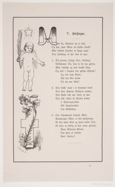 F. Hendriksen, Illustration til Johan Krohn, "Peters jul"