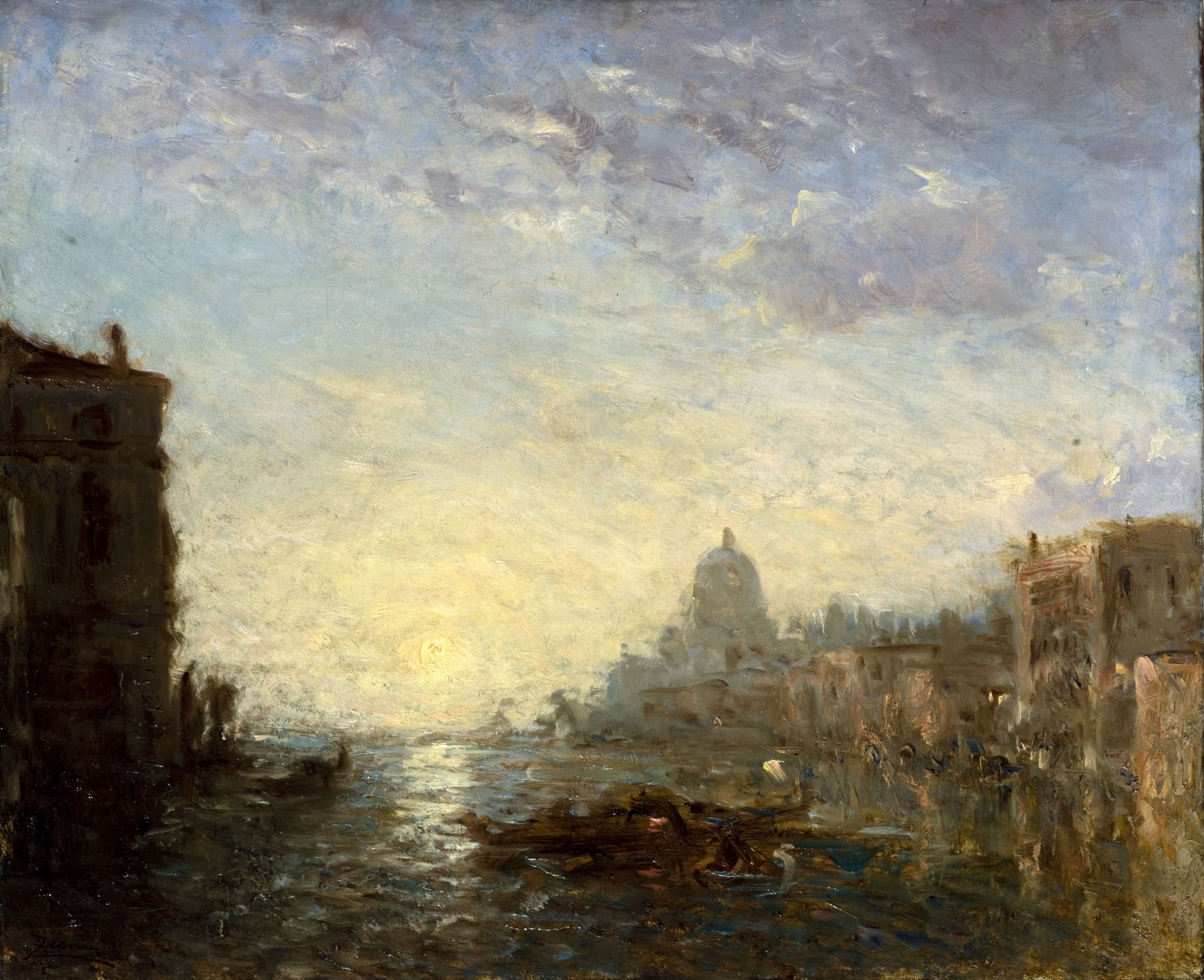 Félix Ziem, La Salute, effet de matin