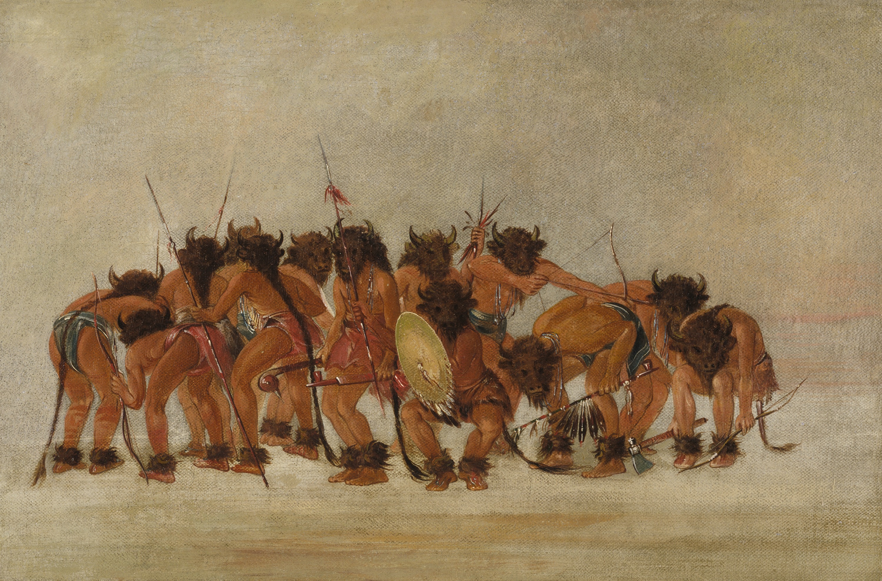 George Catlin, Buffalo Dance, Mandan