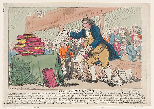 Thomas Rowlandson, The Word-Eater