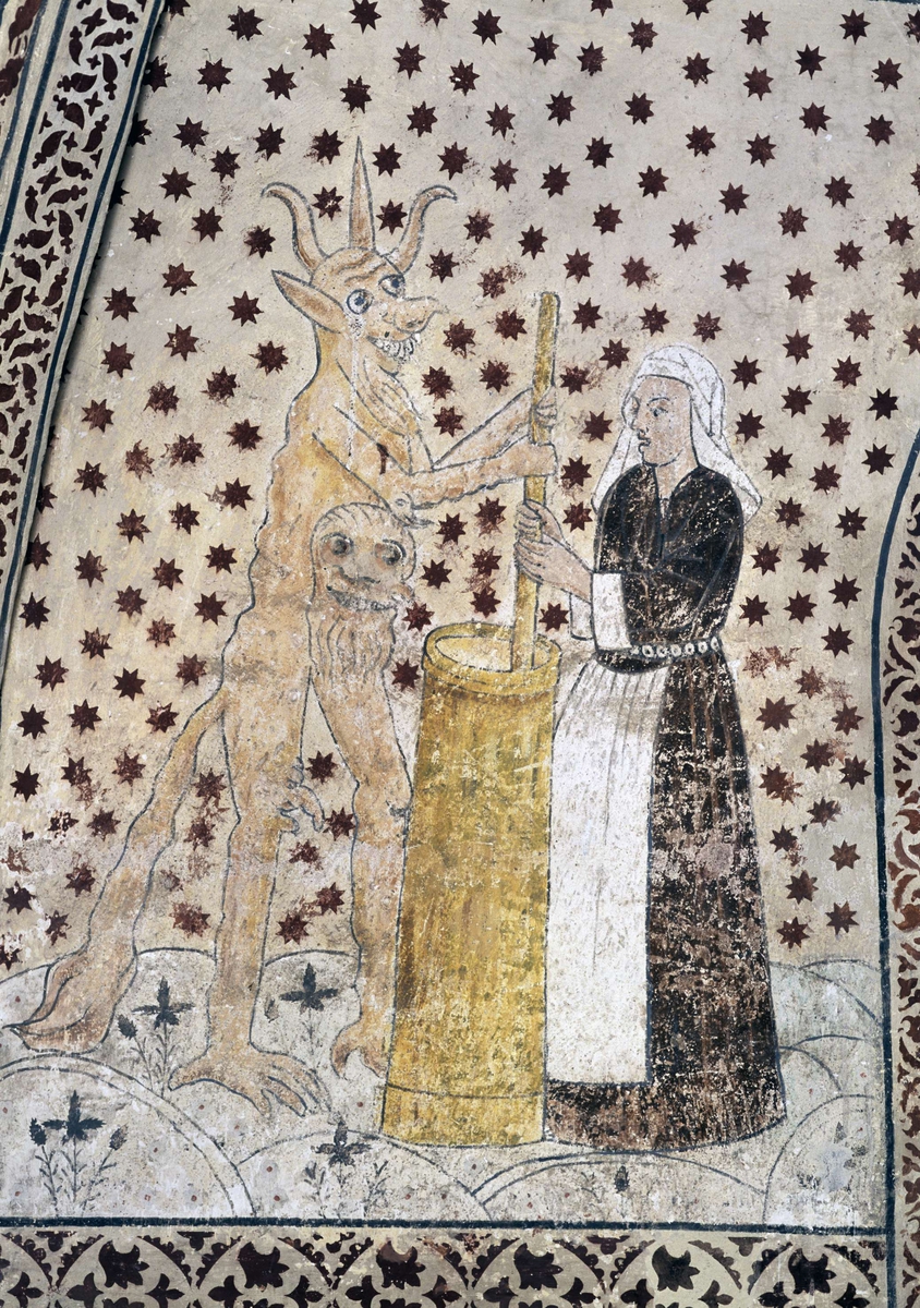 Bengt Backlund, Kalkmålning i Dannemora kyrka, Uppland 2003