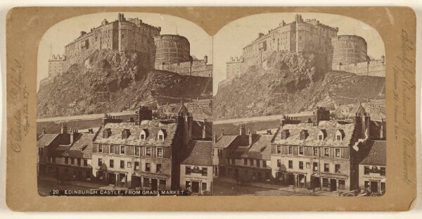 Charles Bierstadt, Edinburgh Castle, From Grass Market.