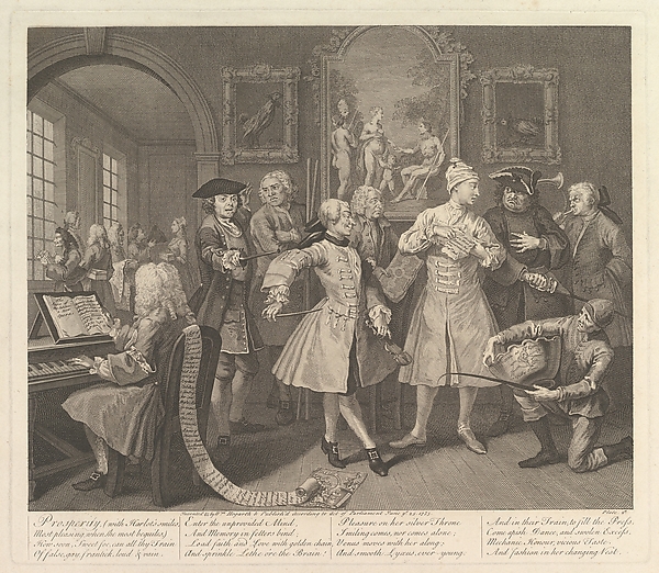 William Hogarth, A Rake's Progress, Plate 2