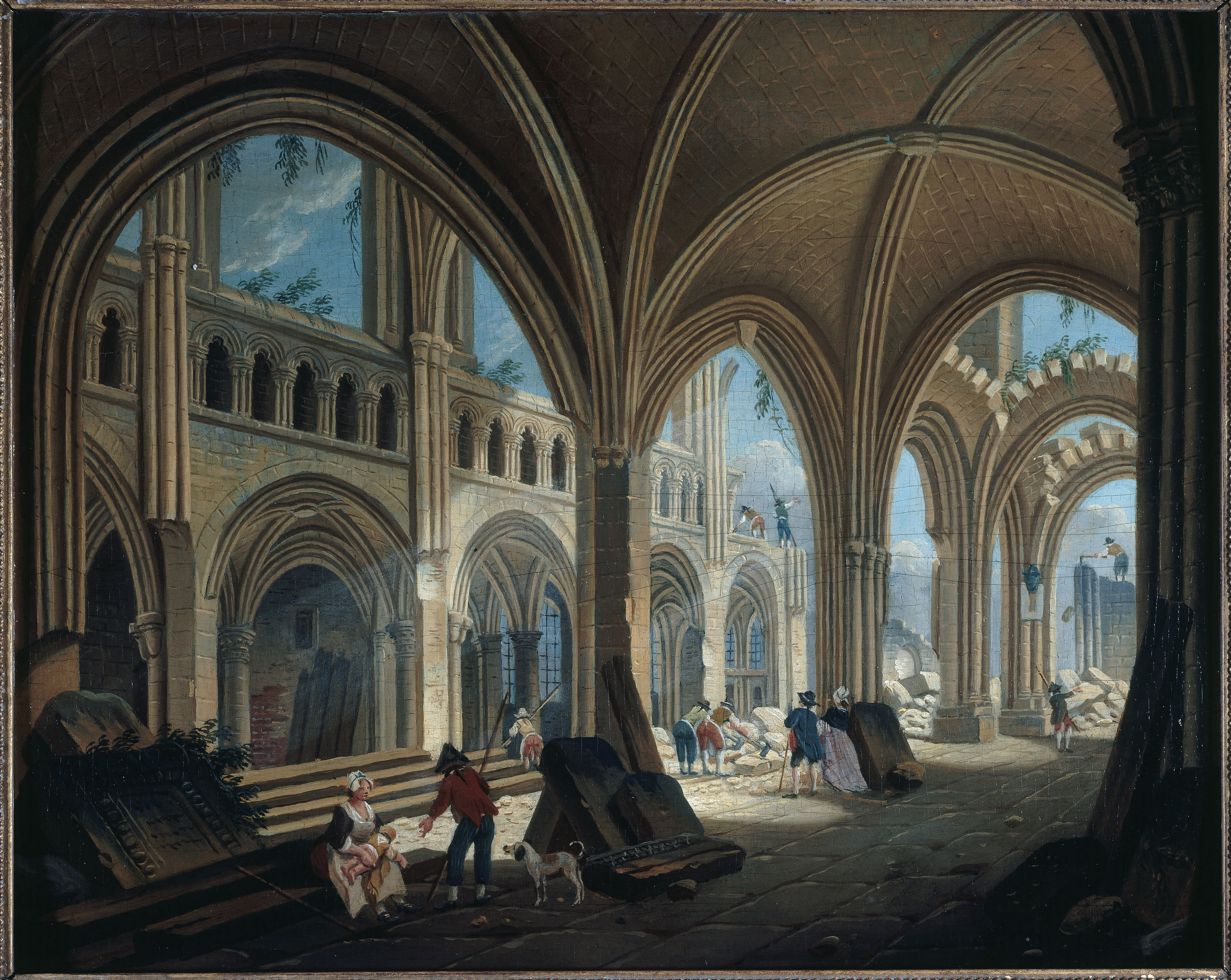 Pierre-Antoine Demachy, Démolition de l'église Saint-Jean-en-Grève, en 1800