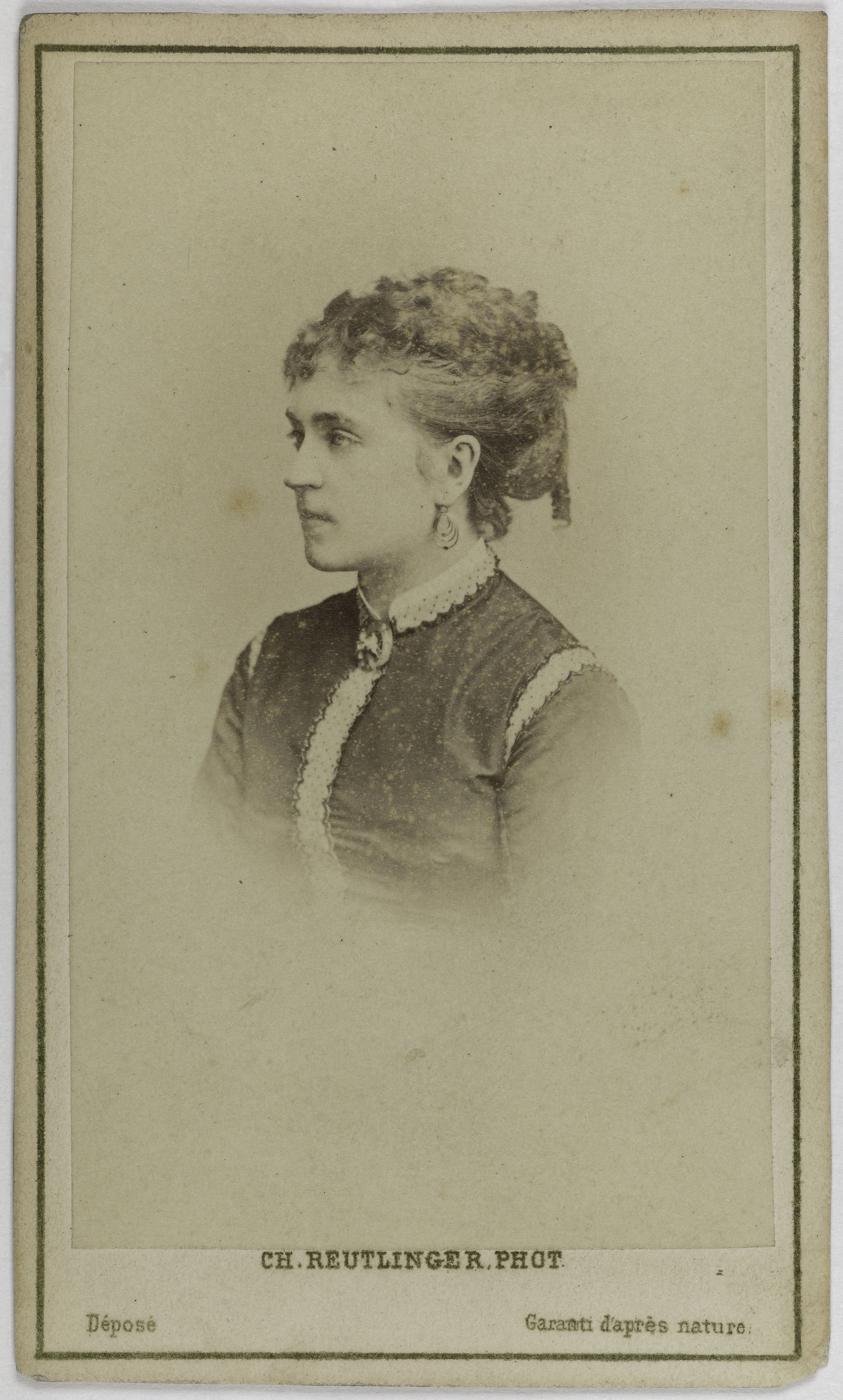 Charles Reutlinger, Portrait d'Adeline Blanche Pierson, (1842-1919), (actrice)