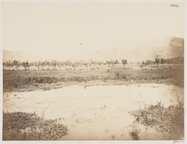 Parker, John Henry, Aqueducts - Between Subiaco and Vico Varo, Lake of S. Lucia, one of the sources of the Aqua Claudia