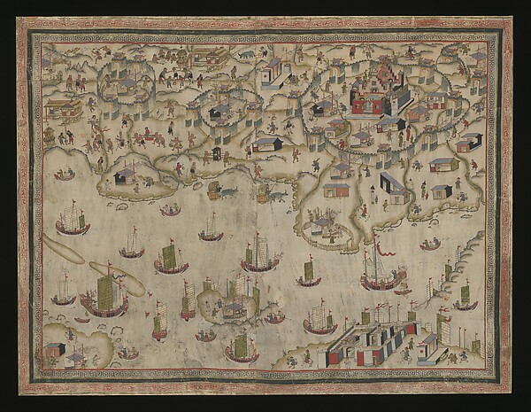 Unidentified artist, Forts Zeelandia and Provintia and the City of Tainan
