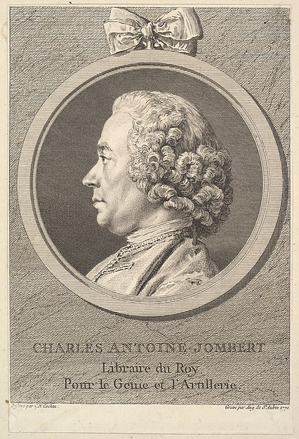 Augustin de Saint-Aubin, Portrait of Charles-Antoine Jombert