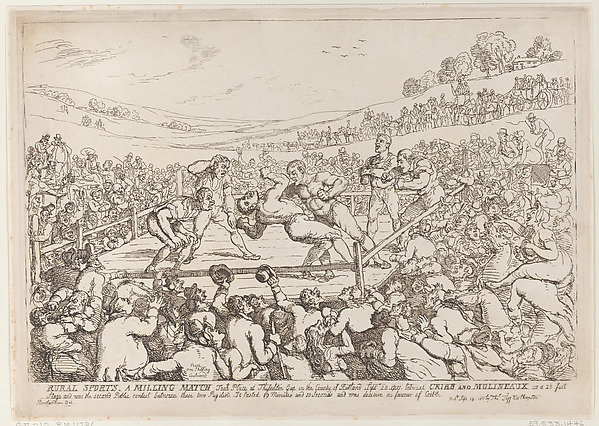 Thomas Rowlandson, Rural Sports, A Milling Match