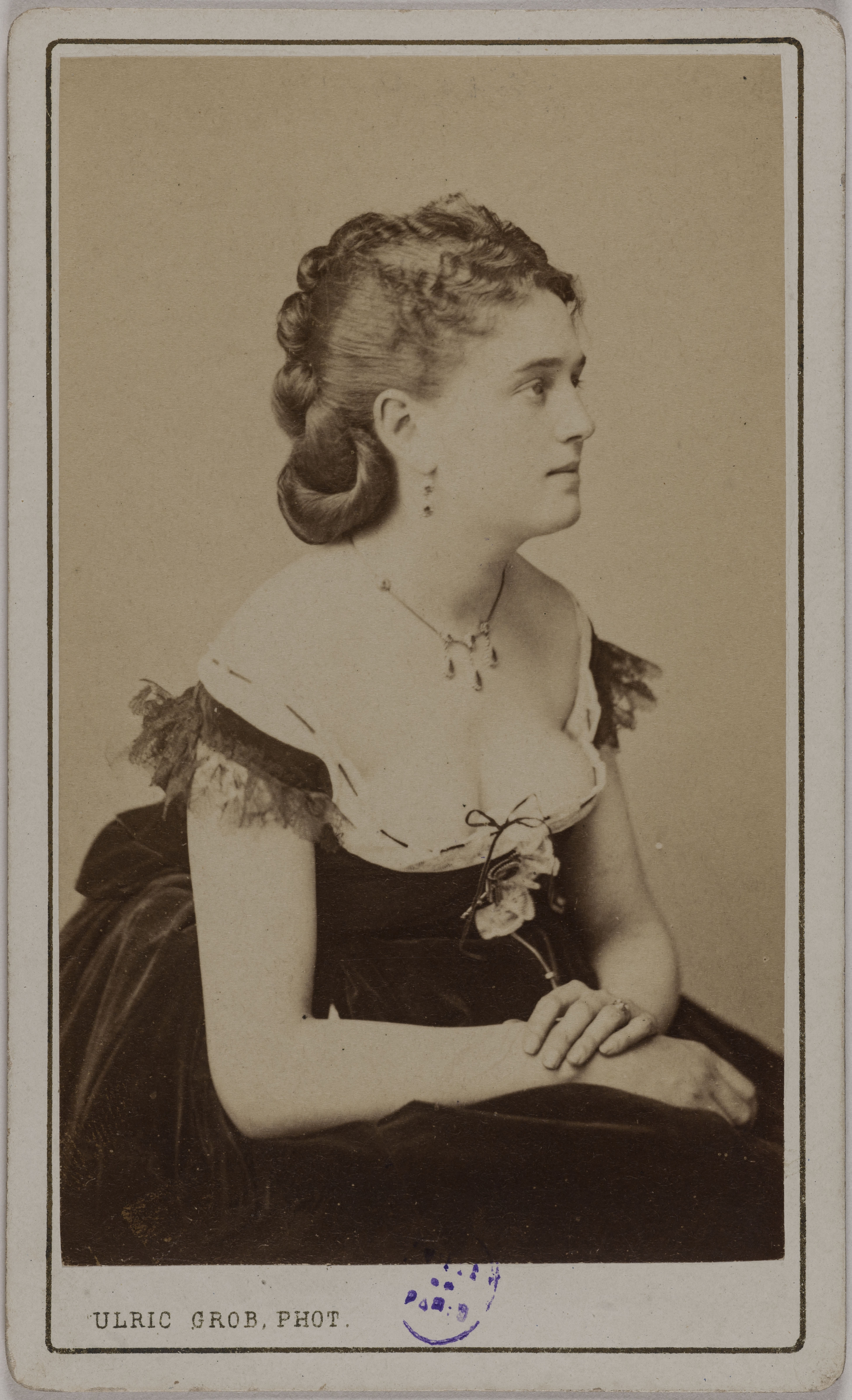 Ulric Grob, Portrait de Marie Artus (actrice aux Folies-Bergère, à l'Athénée et Théâtre des Variétés)