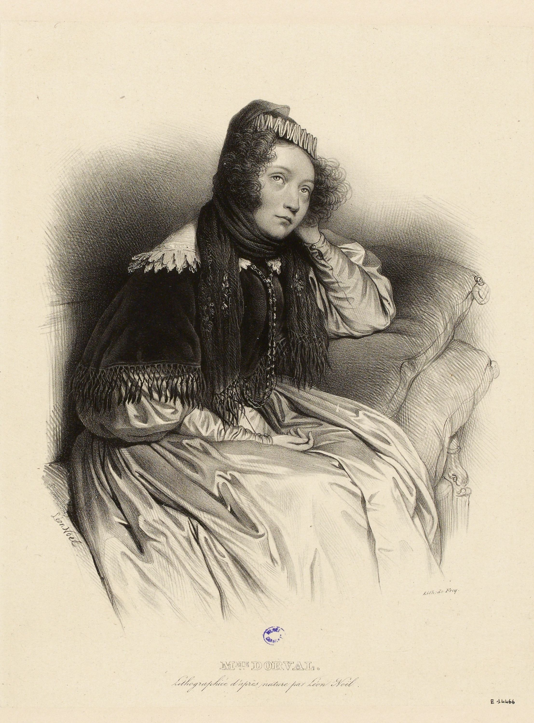 Alphonse Léon Noel, Portrait de Madame Dorval.