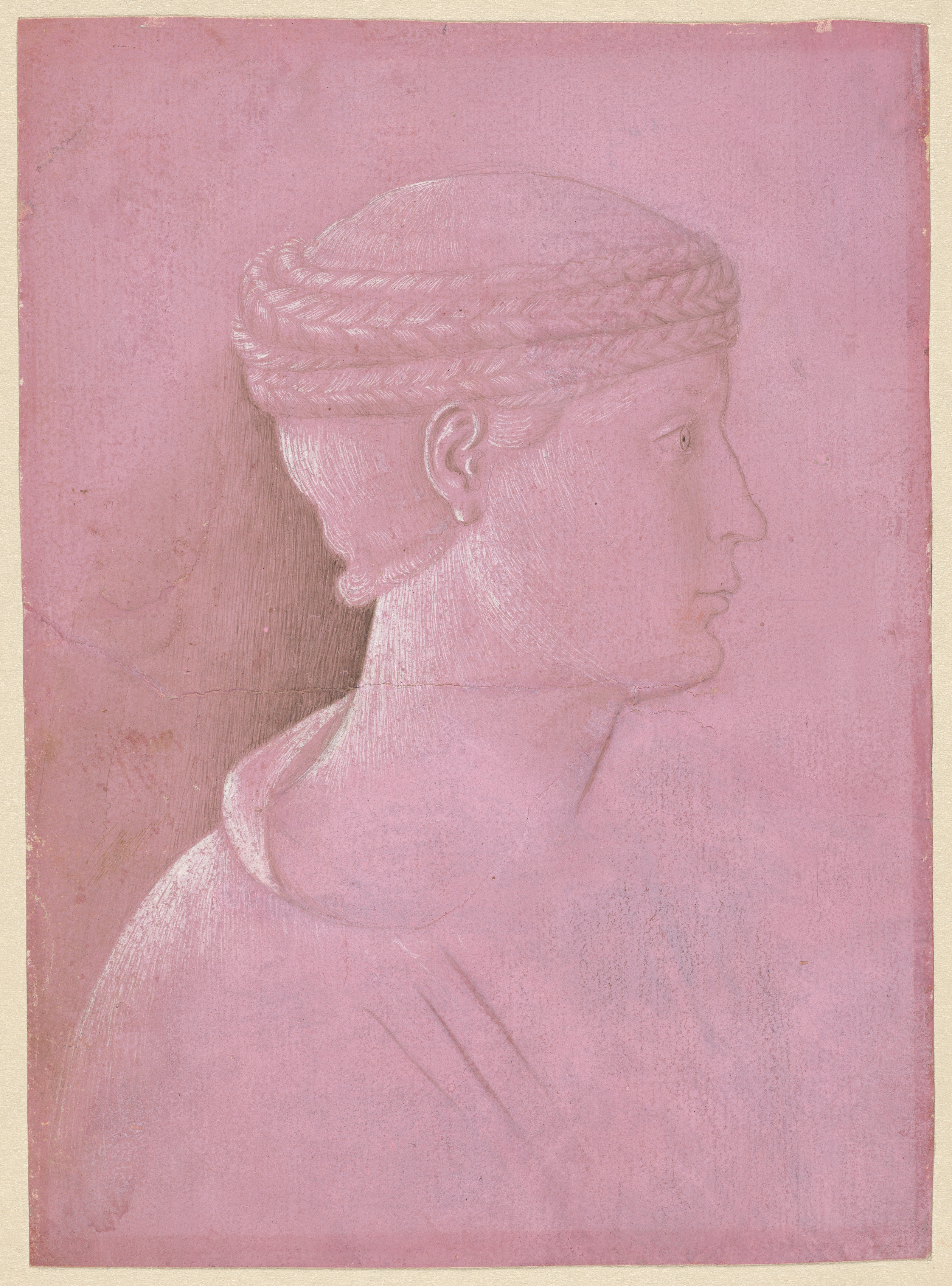 Benozzo Gozzoli, Bust of a Woman (recto)