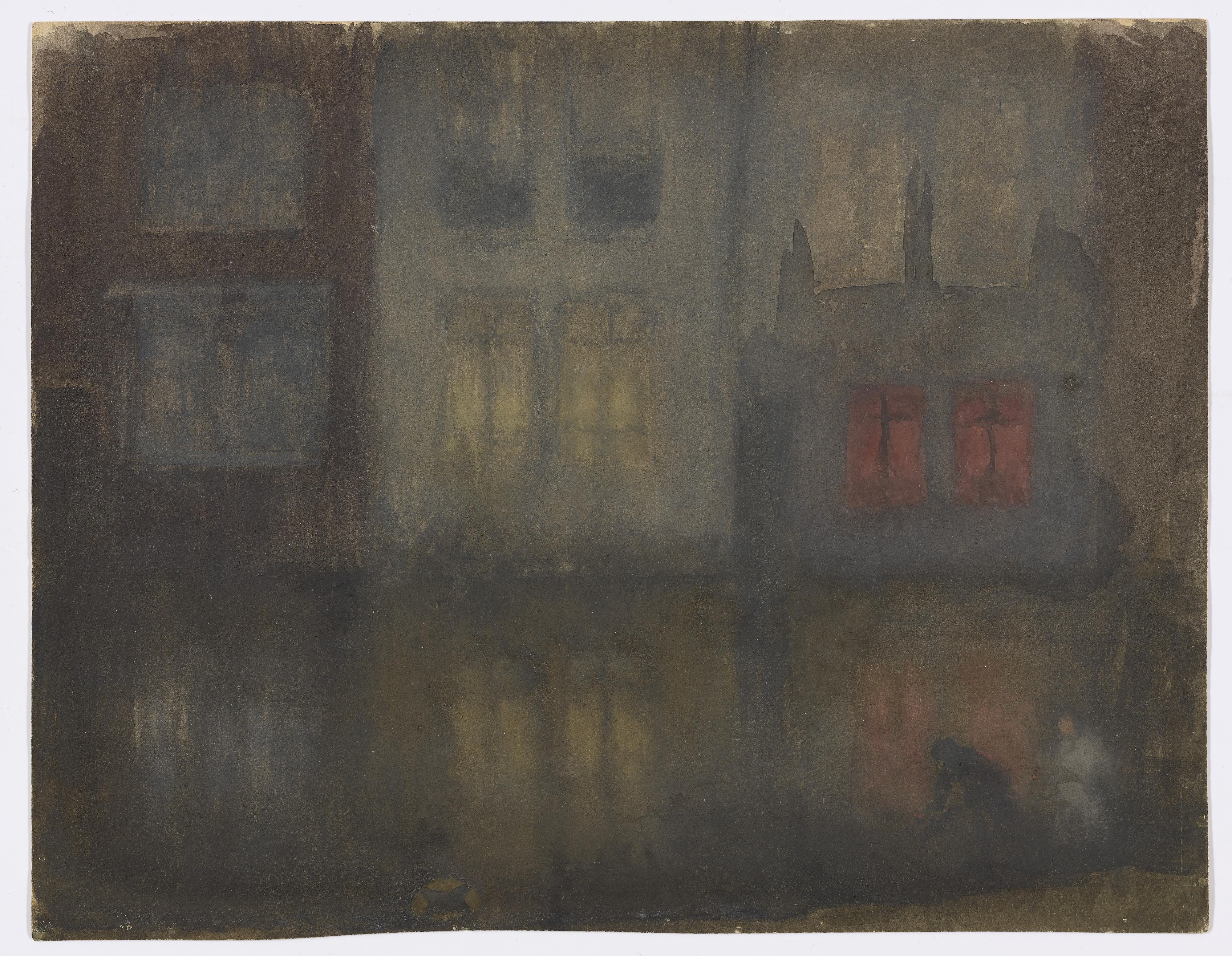 James McNeill Whistler, Nocturne: Black and Red–Back Canal, Holland