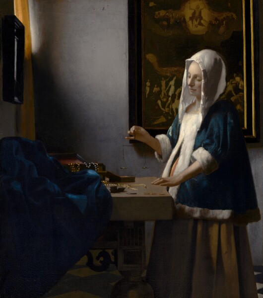 Johannes Vermeer, Woman Holding a Balance