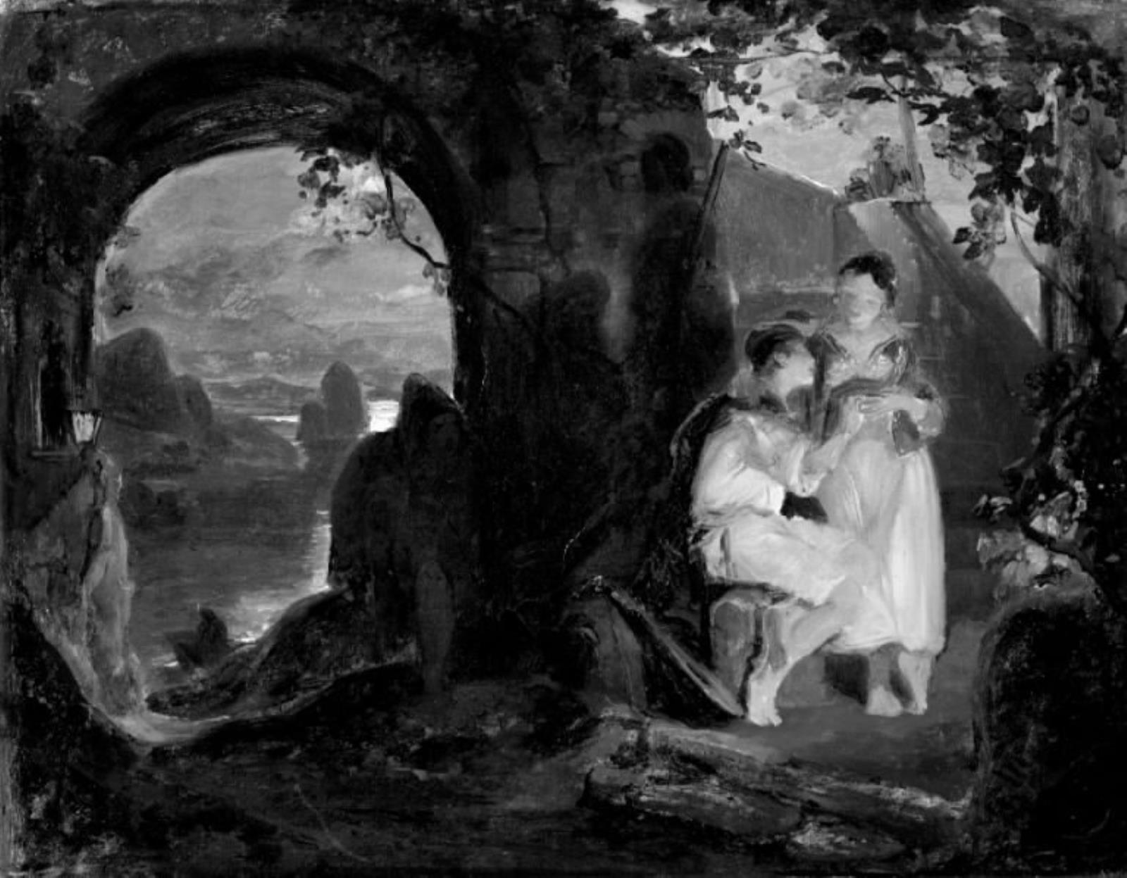 Johann Baptist Kirner, Et par elskende i et landskab