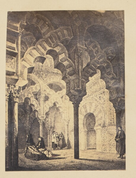Unknown, [Reproduction of a painting of the interior of the Mosque at Cordova]