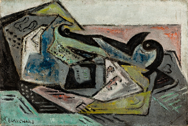Maria Blanchard, Nature morte aux journaux