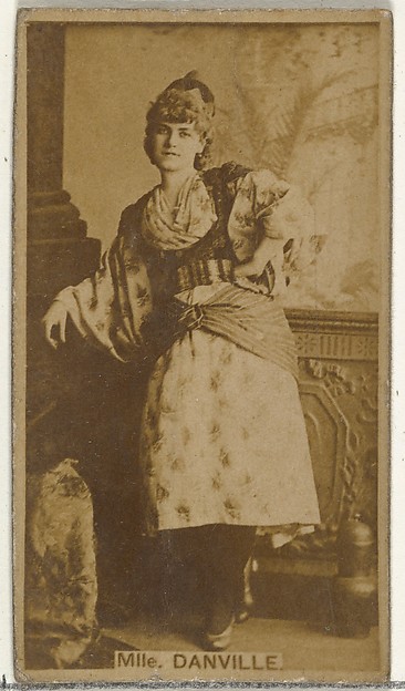W. Duke, Sons & Co., Mlle. Danville, from the Actors and Actresses series (N145-8) issued by Duke Sons & Co. to promote Duke Cigarettes