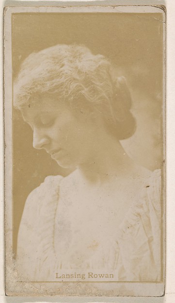 Kinney Brothers Tobacco Company, Lansing Rowan, from the Actresses series (N245) issued by Kinney Brothers to promote Sweet Caporal Cigarettes