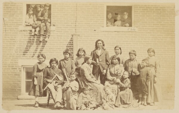 Unknown, [Native American school group]