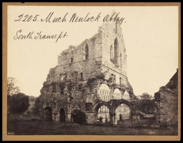 Francis Frith, Much Wenlock Abbey.  South Transept