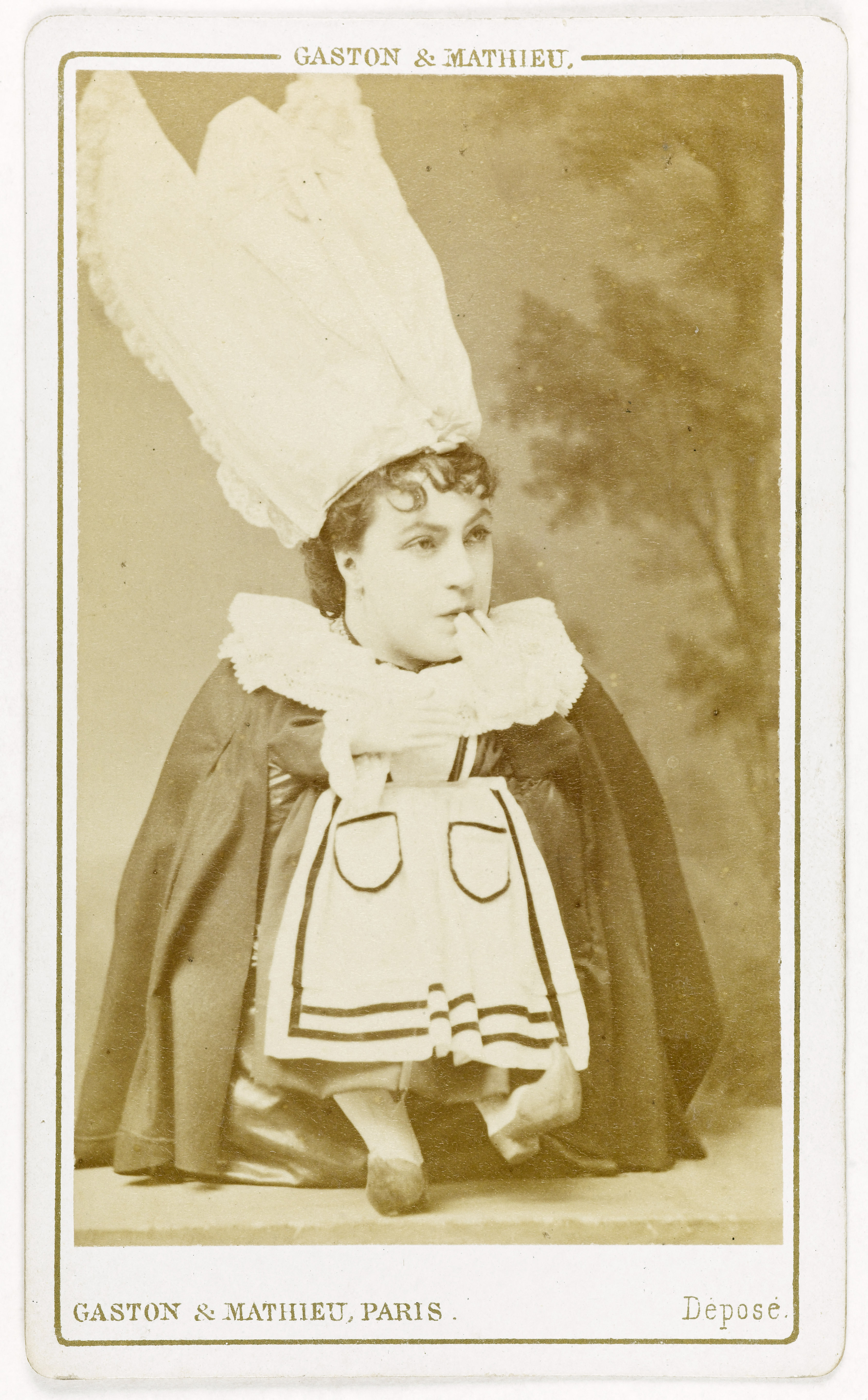 Gaston & Mathieu, Portrait de Thérésa, (Emma Thérèse dite Valadon, épouse de Mr Guilloreau, 1837-1913), chanteuse comique.
