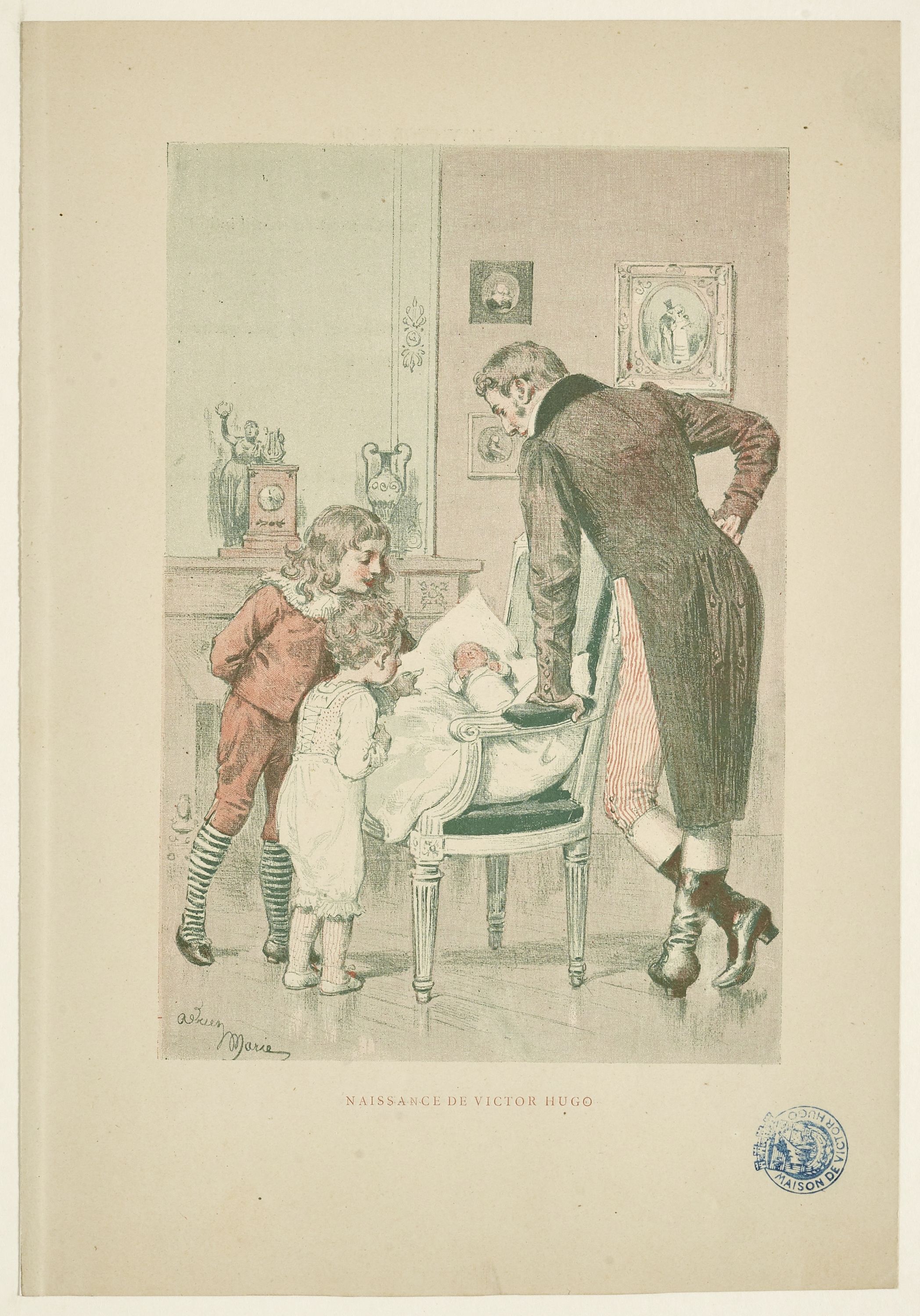 Adrien Emmanuel Marie, Naissance de Victor Hugo