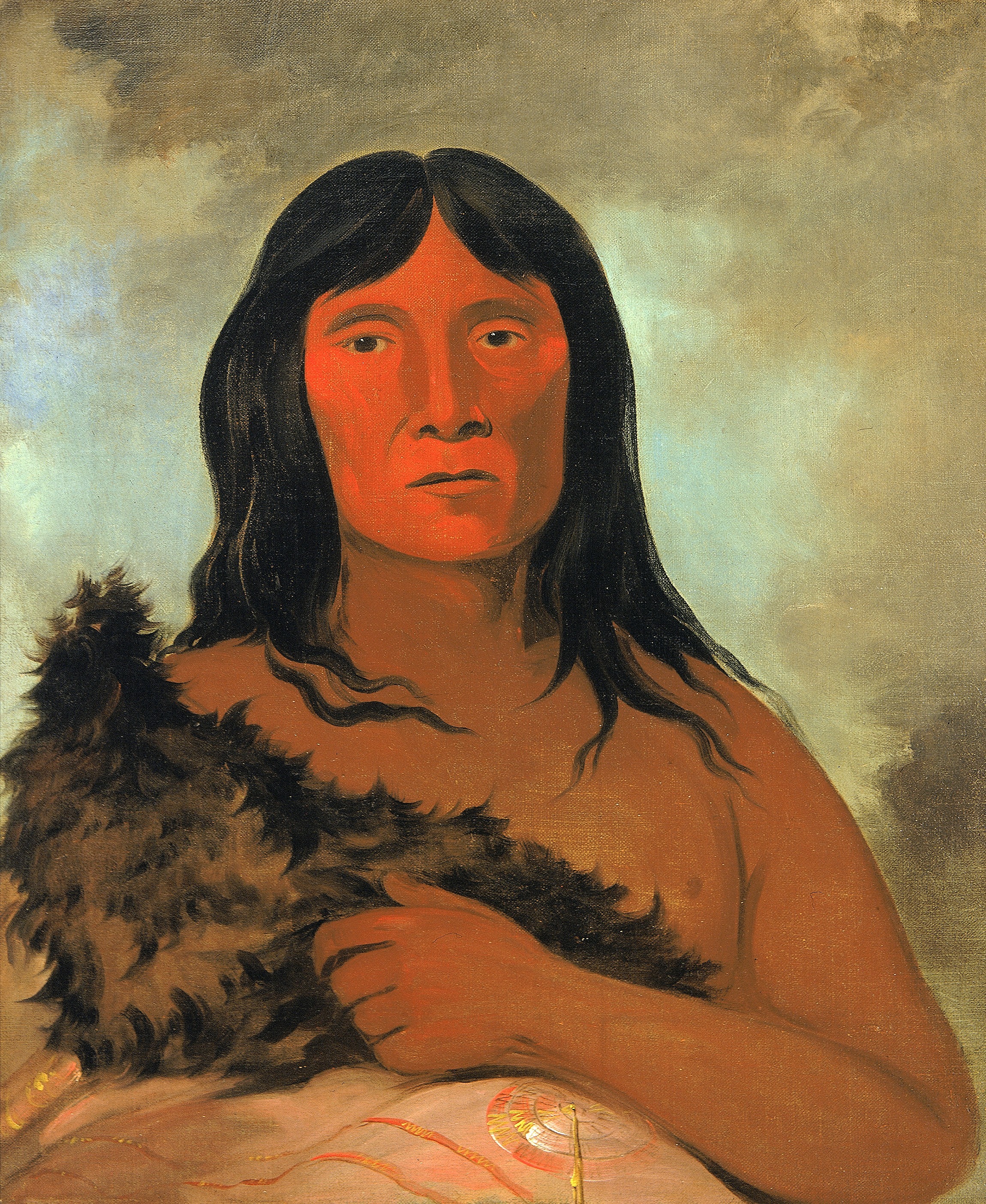 George Catlin, Kay-ée-qua-da-kúm-ee-gísh-kum, He Who Tries the Ground with His Foot