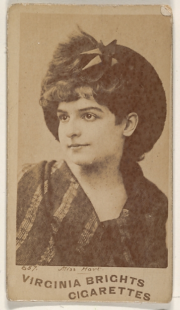 Allen & Ginter, Card 657, Miss Hart, from the Actors and Actresses series (N45, Type 1) for Virginia Brights Cigarettes