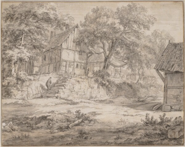 Jacob van Ruisdael, Cottages among Trees