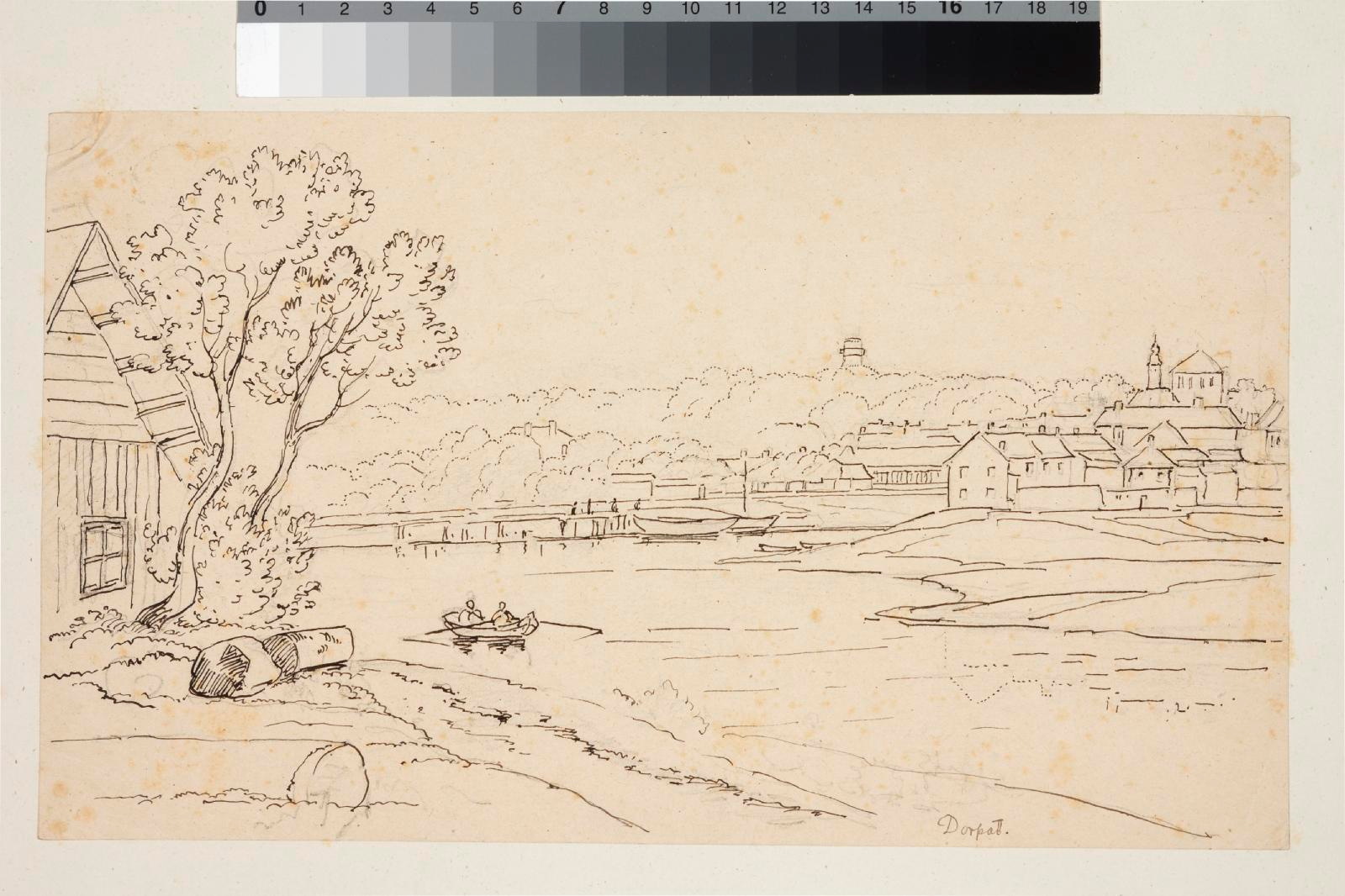 Woldemar Friedrich (author) Krüger, Tartu View/Tartu View from Thomas Hill