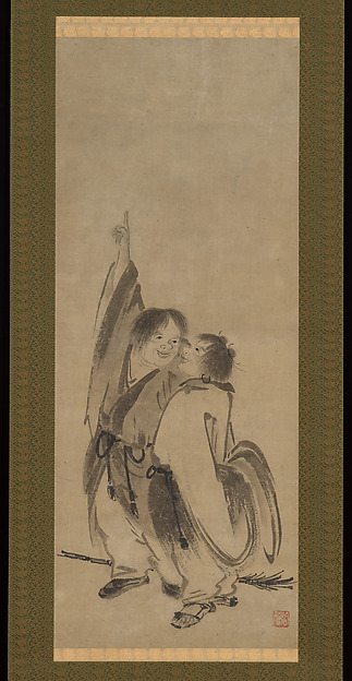 Kenkō Shōkei 賢江祥啓, Hanshan and Shide