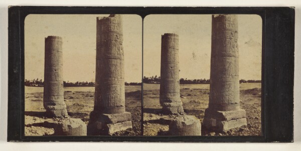 Francis Frith, [Two columns, Egypt]