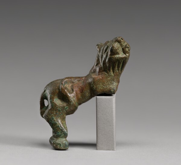 Unknown, Statuette of a Lion with Curly Mane