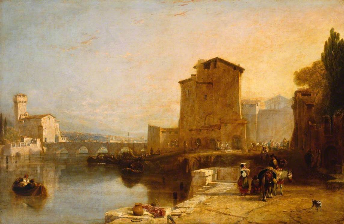 Augustus Wall Callcott, Entrance to Pisa from Leghorn